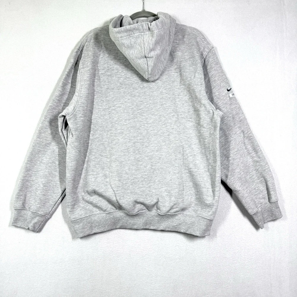 Vintage Y2K Nike Hoodie Mens Large 1/4 Zip Sweatshirt Pullover Swoosh Logo NWT